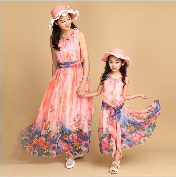 mom and daughter matching dress collection